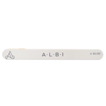 Пилка ALBI прямая белая 80/80 - фото 7889