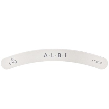 Пилка ALBI бумеранг белая 100/100 - фото 7893