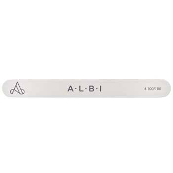 Пилка ALBI прямая белая 100/100 - фото 7894